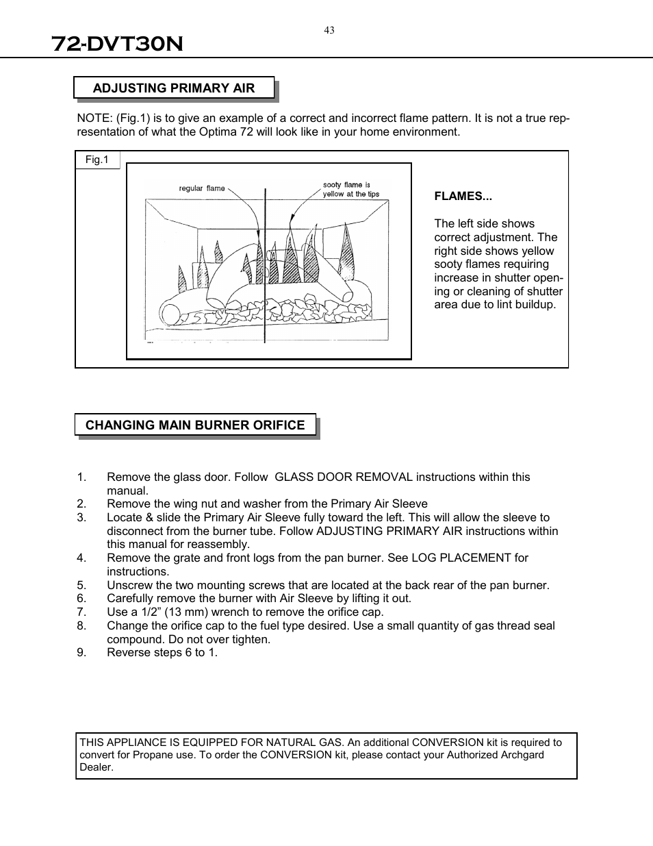 Dvt30n | Archgard 72-DVT30N User Manual | Page 43 / 53