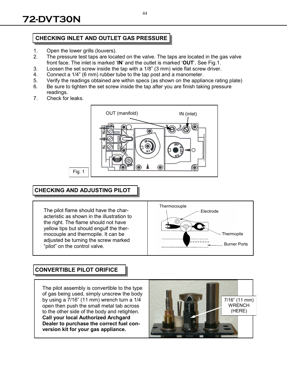 Dvt30n | Archgard 72-DVT30N User Manual | Page 44 / 53