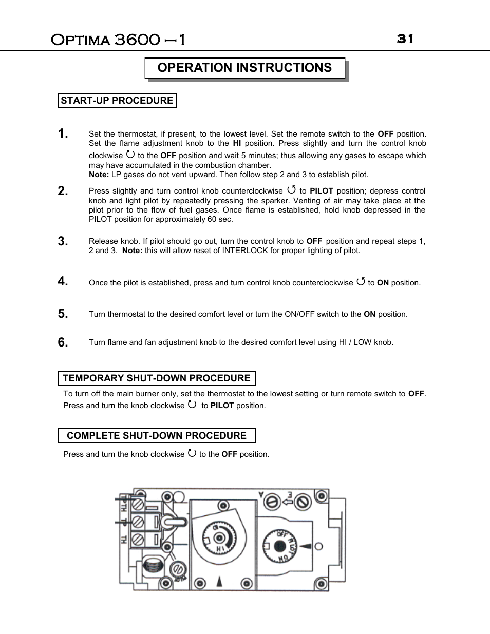 Operation instructions | Archgard 3600-DVTR24N User Manual | Page 31 / 44