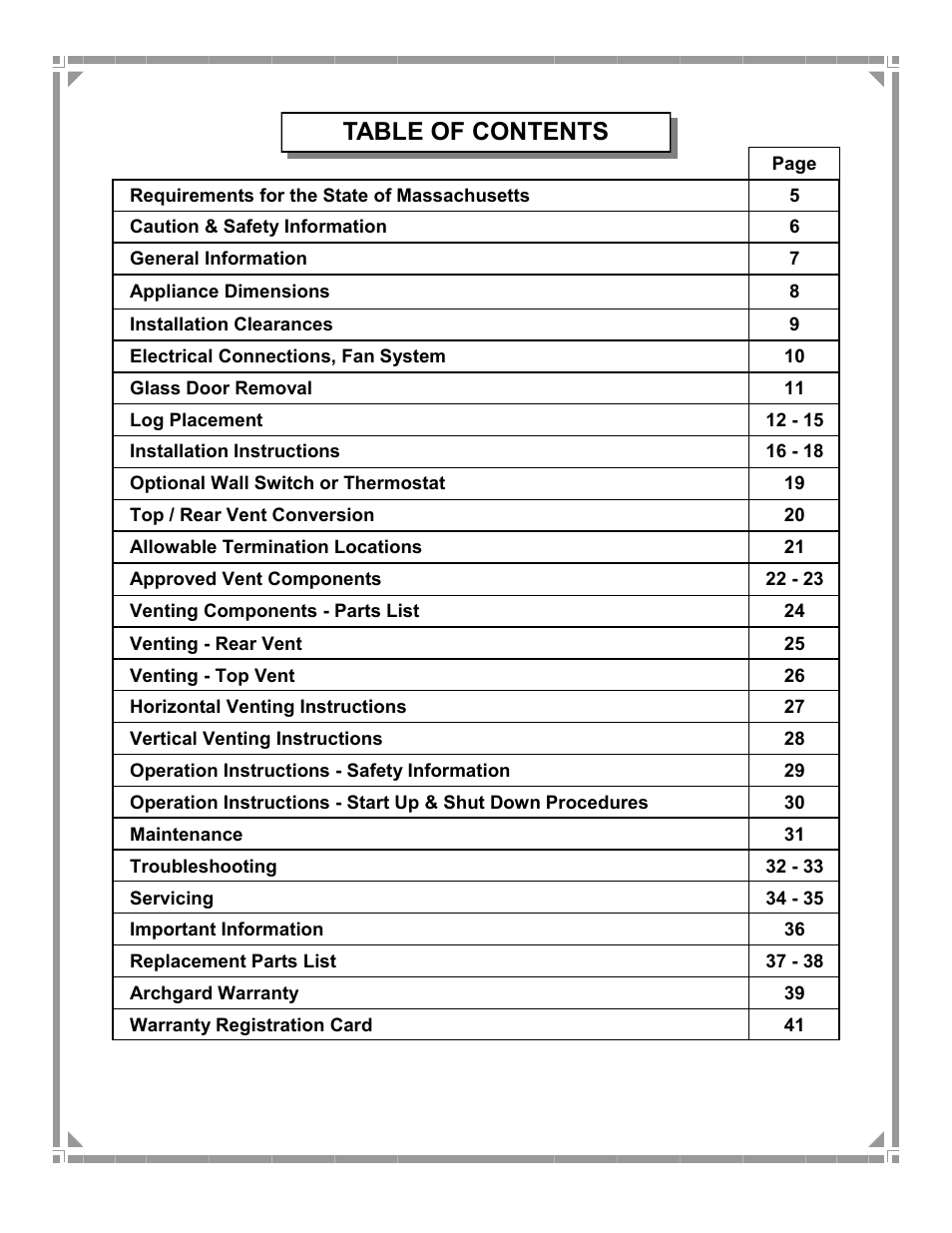 Archgard 3600-DVTR24N User Manual | Page 4 / 44