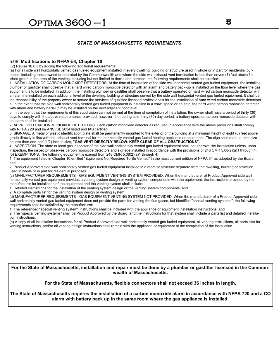 Archgard 3600-DVTR24N User Manual | Page 5 / 44