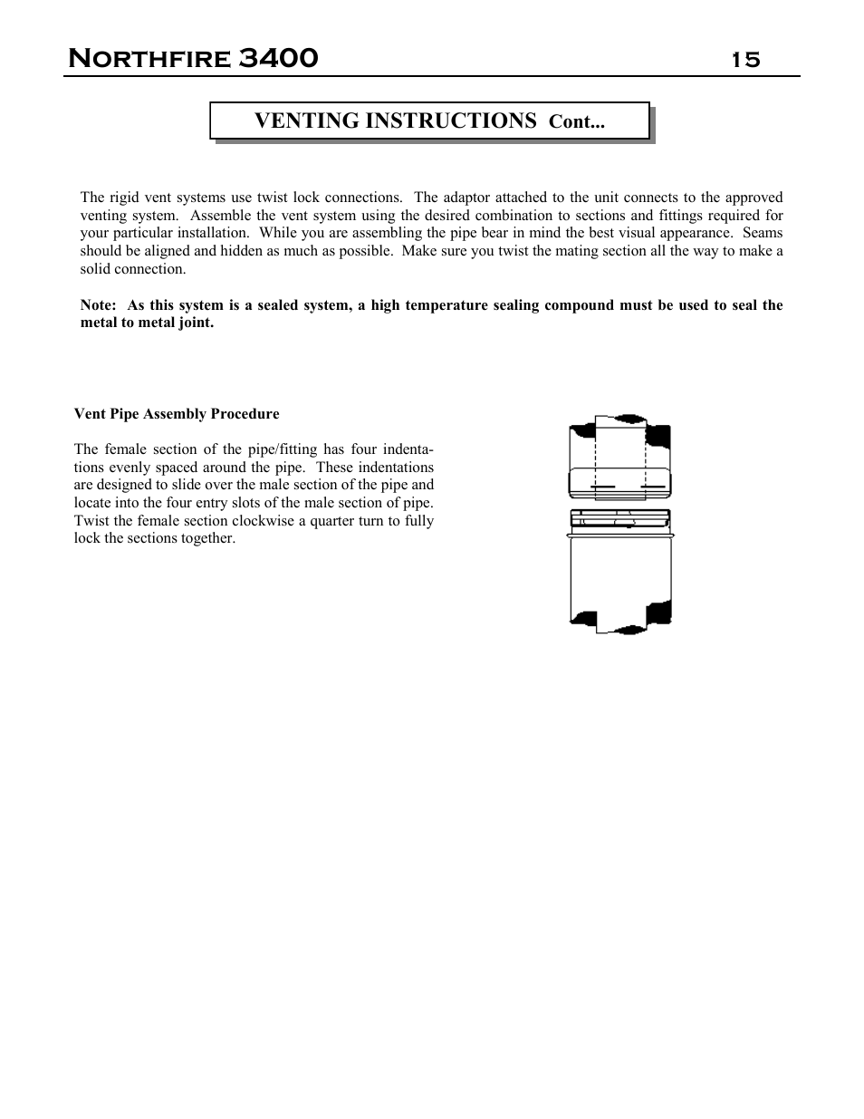 Northfire 3400 | Archgard 3400-DVTR20N-2 User Manual | Page 15 / 35