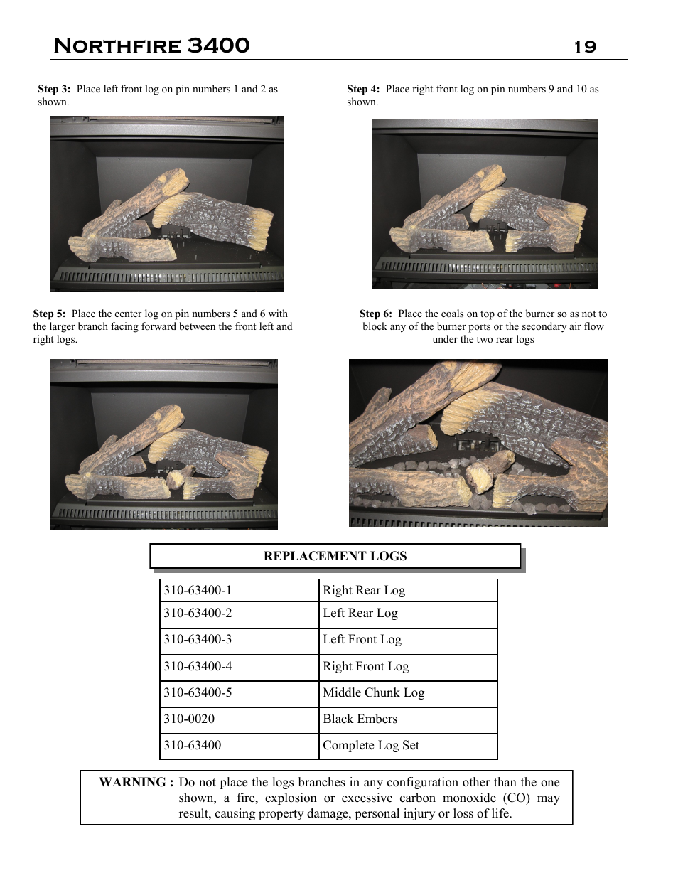 Northfire 3400 | Archgard 3400-DVTR20N-2 User Manual | Page 19 / 35