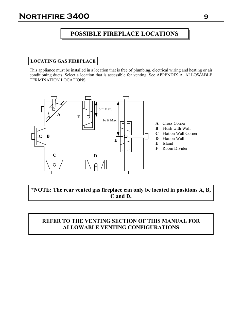 Northfire 3400 | Archgard 3400-DVTR20N-2 User Manual | Page 9 / 35