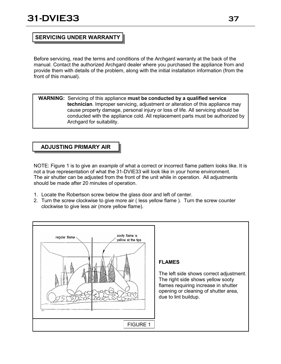 Dvie33 | Archgard 31-DVIE33N User Manual | Page 37 / 48