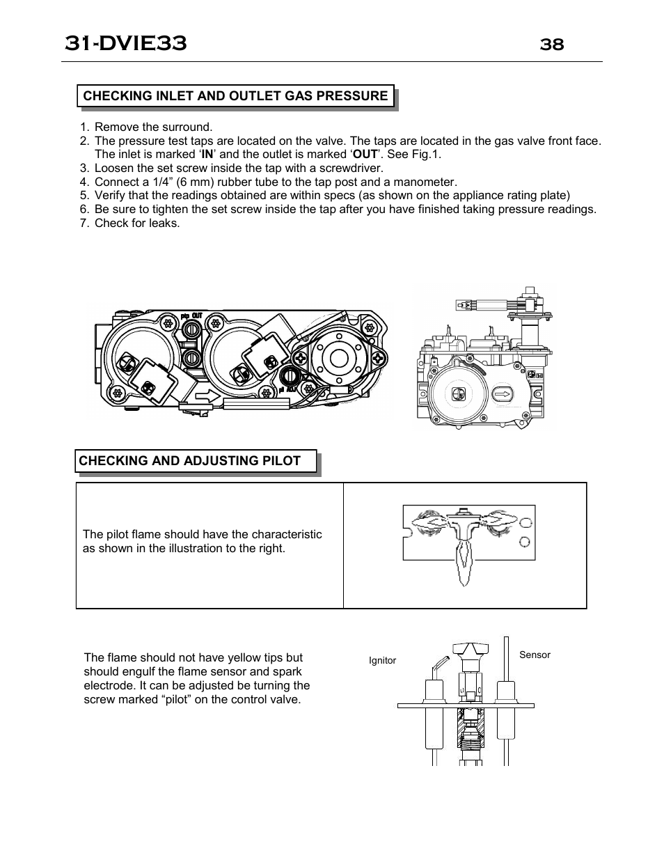 Dvie33 | Archgard 31-DVIE33N User Manual | Page 38 / 48