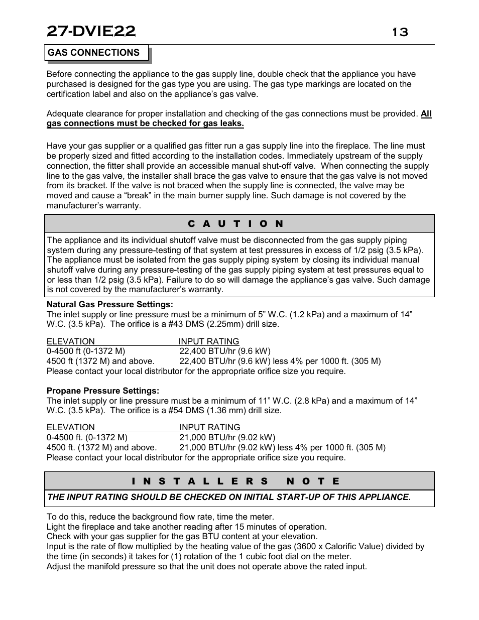 Dvie22 | Archgard 27-DVIE22N User Manual | Page 13 / 48