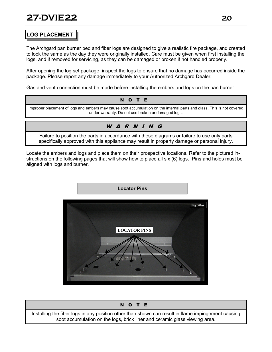 Dvie22 | Archgard 27-DVIE22N User Manual | Page 20 / 48