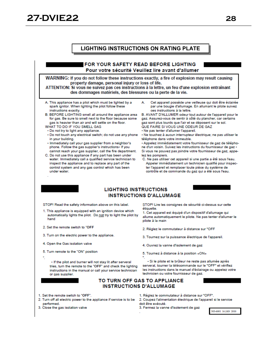 Dvie22 | Archgard 27-DVIE22N User Manual | Page 28 / 48