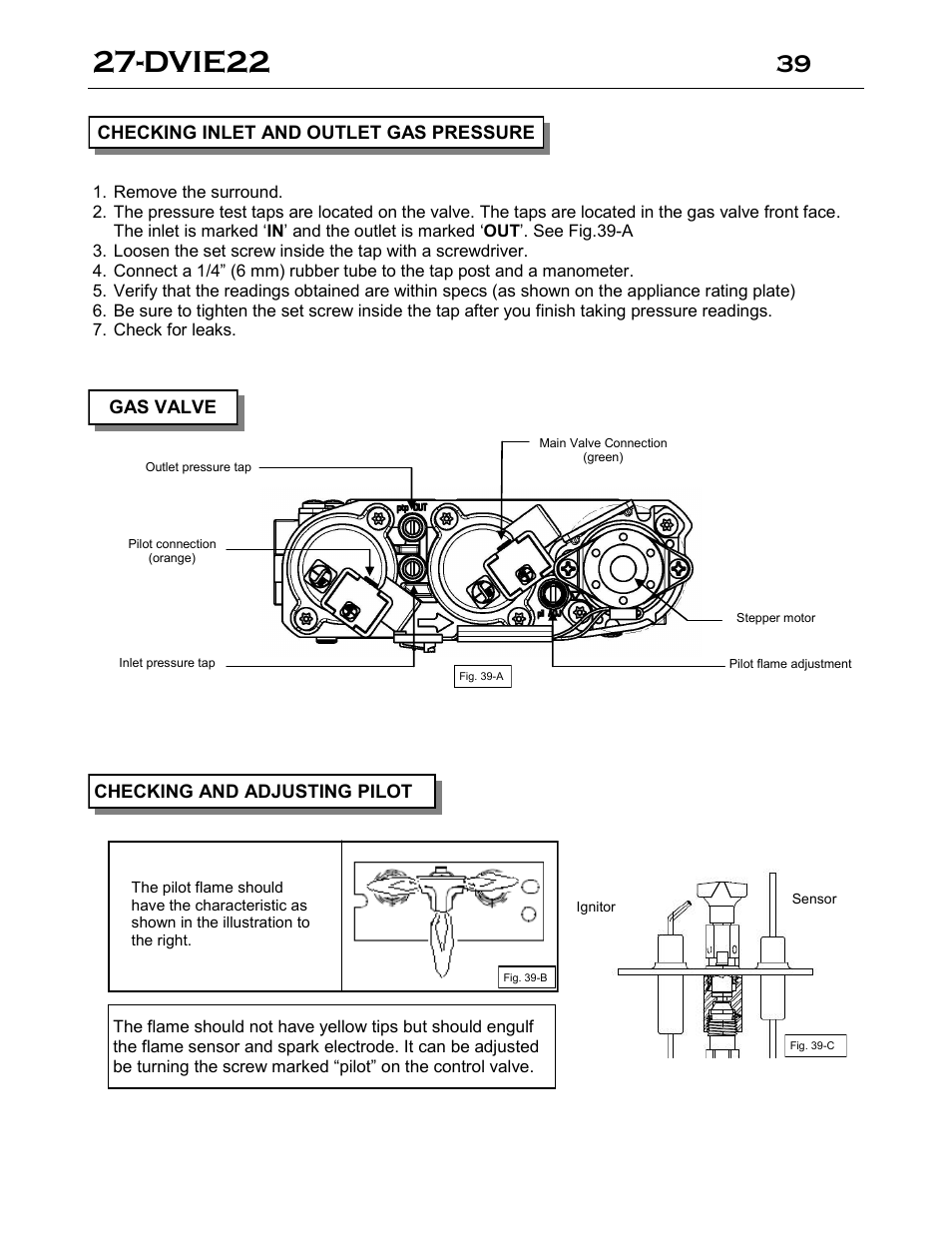 Dvie22 | Archgard 27-DVIE22N User Manual | Page 39 / 48
