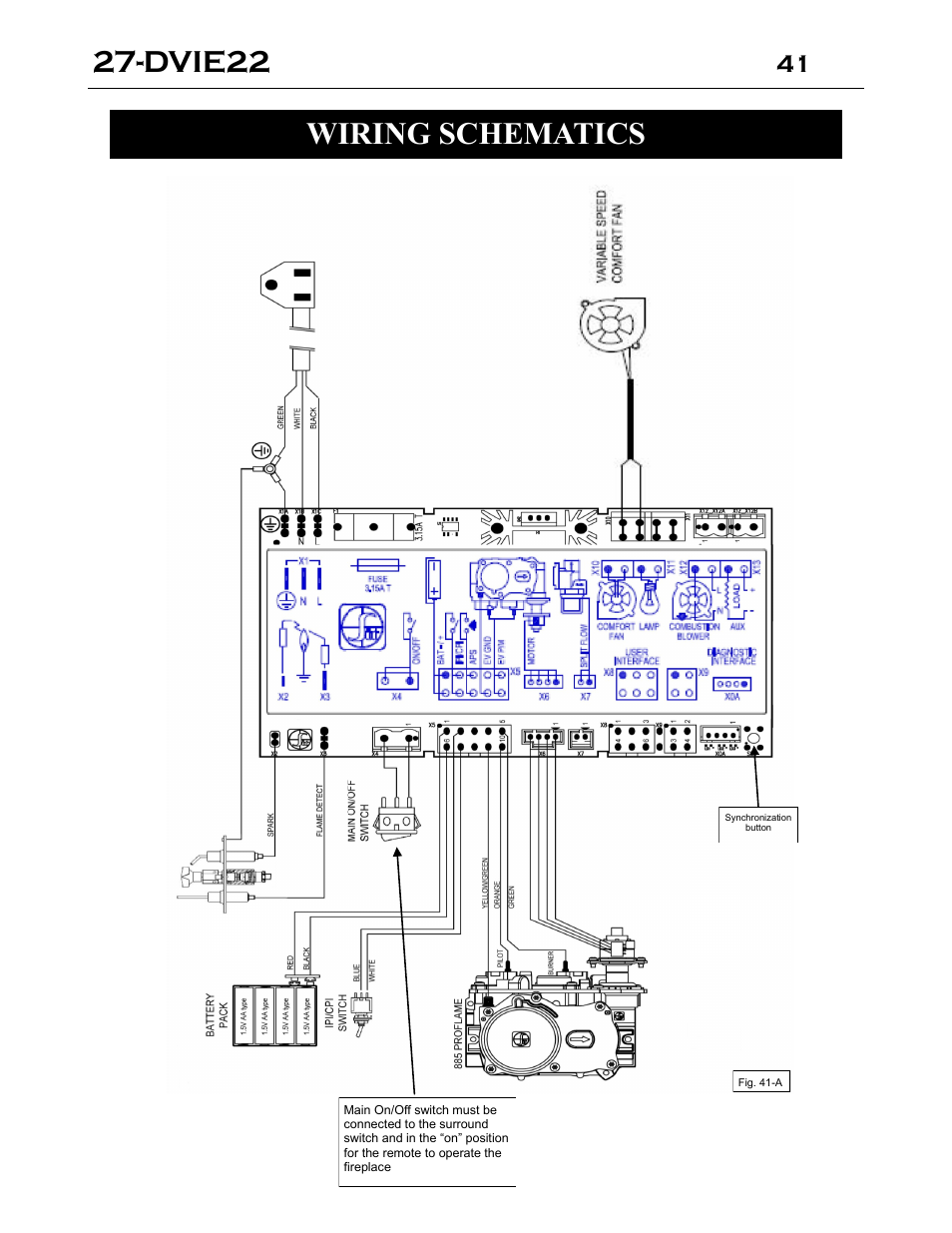 Dvie22, Wiring schematics | Archgard 27-DVIE22N User Manual | Page 41 / 48