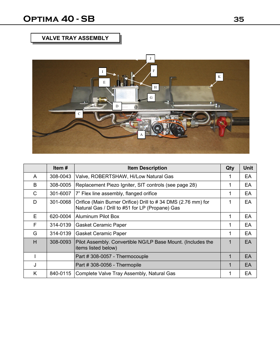 Optima 40 - sb | Archgard 40-DVI40N User Manual | Page 35 / 45