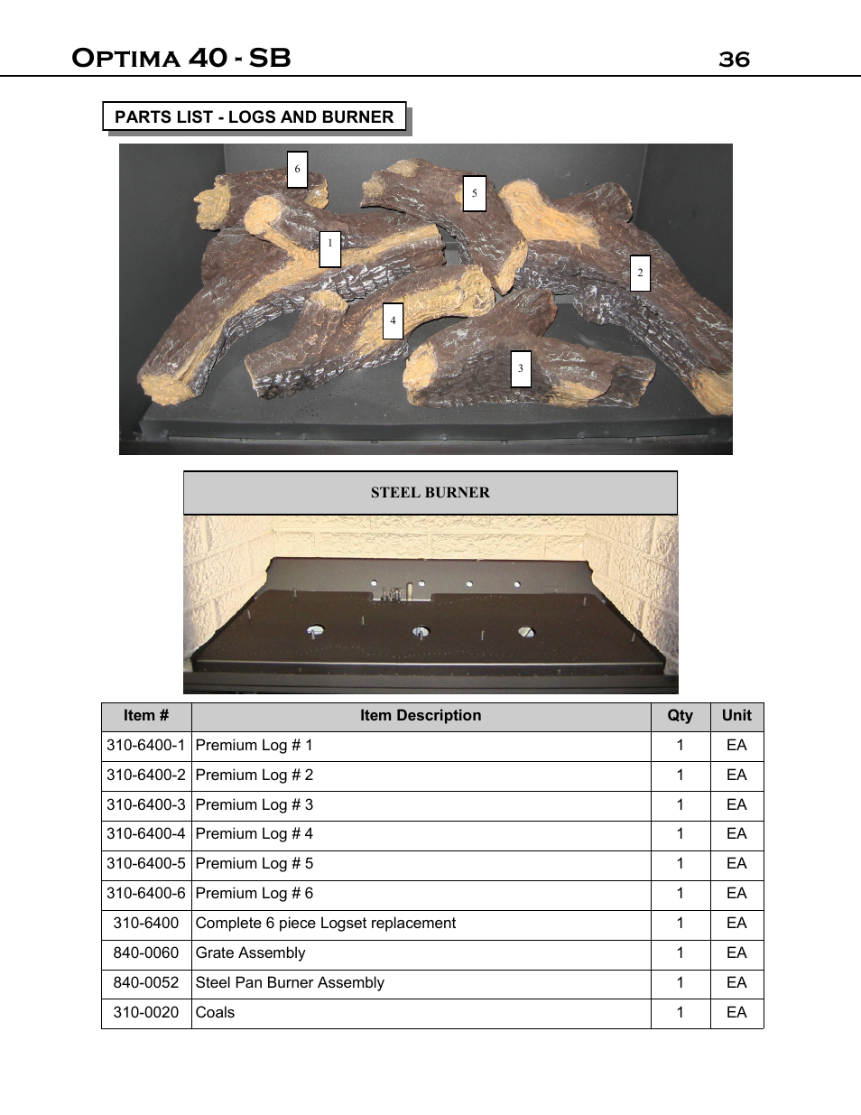 Optima 40 - sb | Archgard 40-DVI40N User Manual | Page 36 / 45