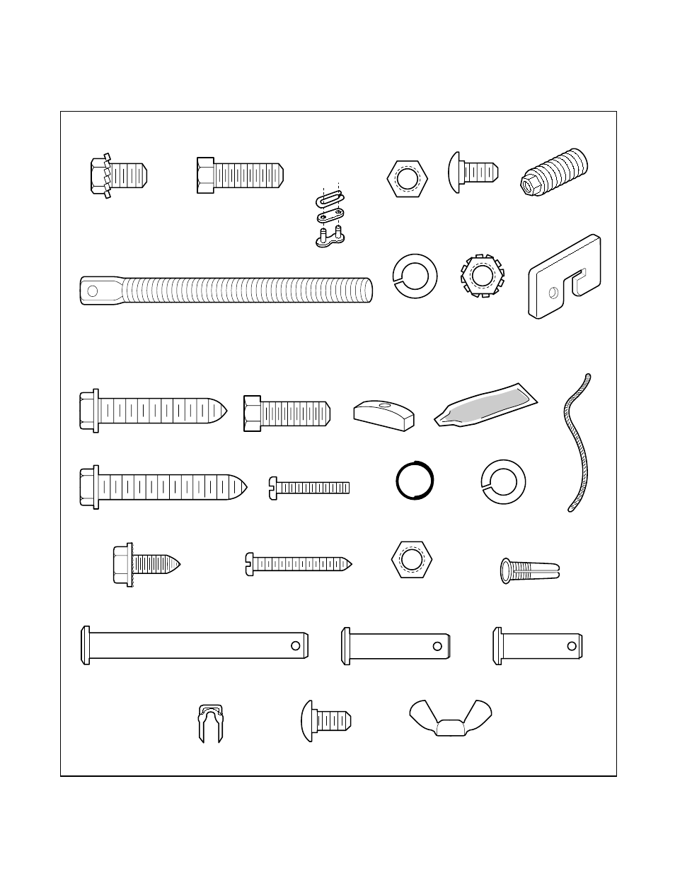 Hardware inventory, Assembly hardware installation hardware | Chamberlain WHISPER DRIVE WD912K User Manual | Page 7 / 40