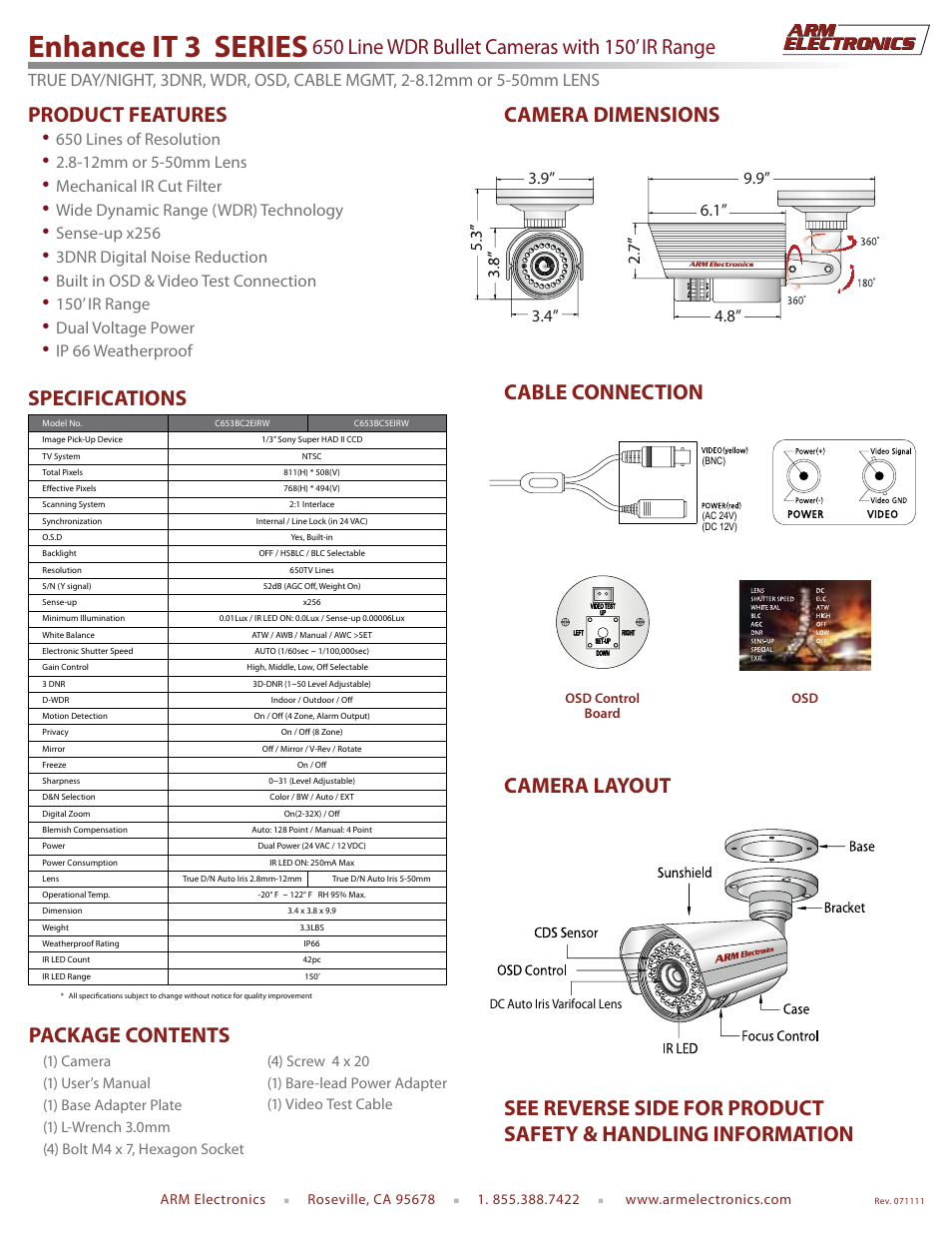 ARM Electronics C653BC2EIRW-5EIRW_IN-BOX User Manual | 2 pages
