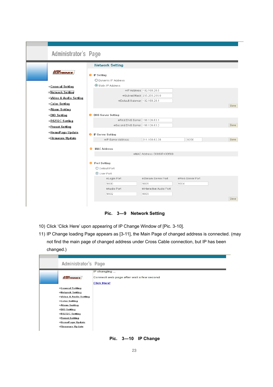 ARM Electronics IP540_620MDVANVP User Manual | Page 23 / 67