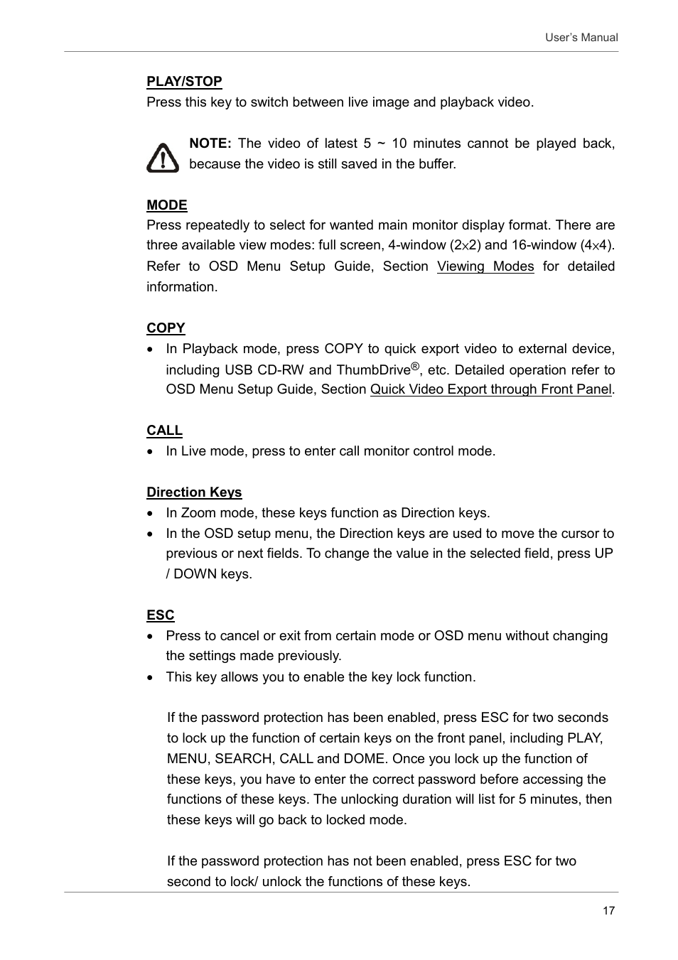 ARM Electronics DVRCD120 User Manual | Page 18 / 47