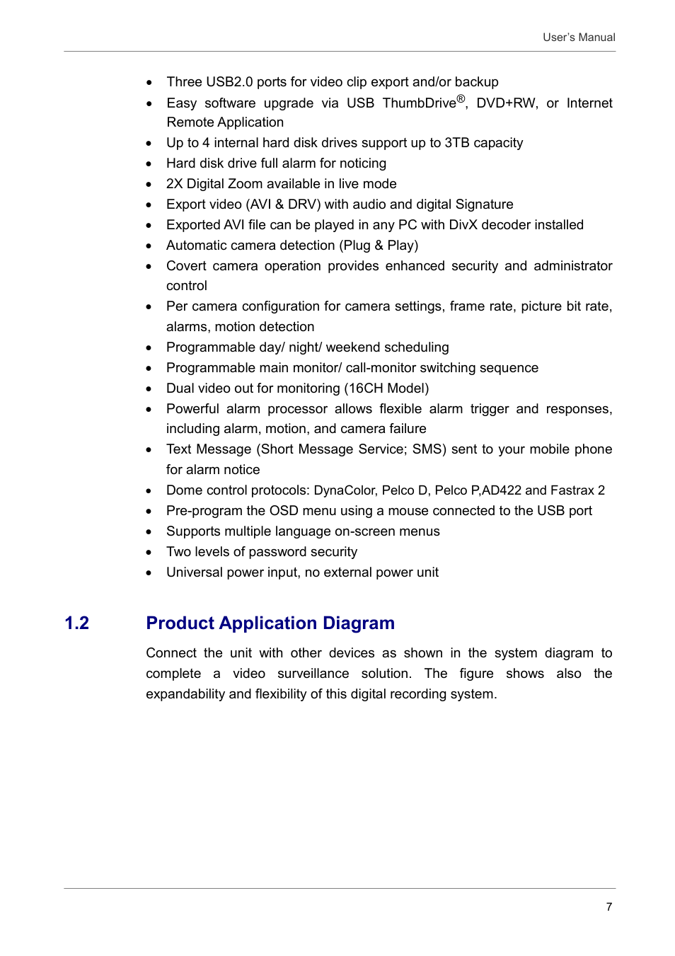 2 product application diagram | ARM Electronics DVRCD120 User Manual | Page 8 / 47