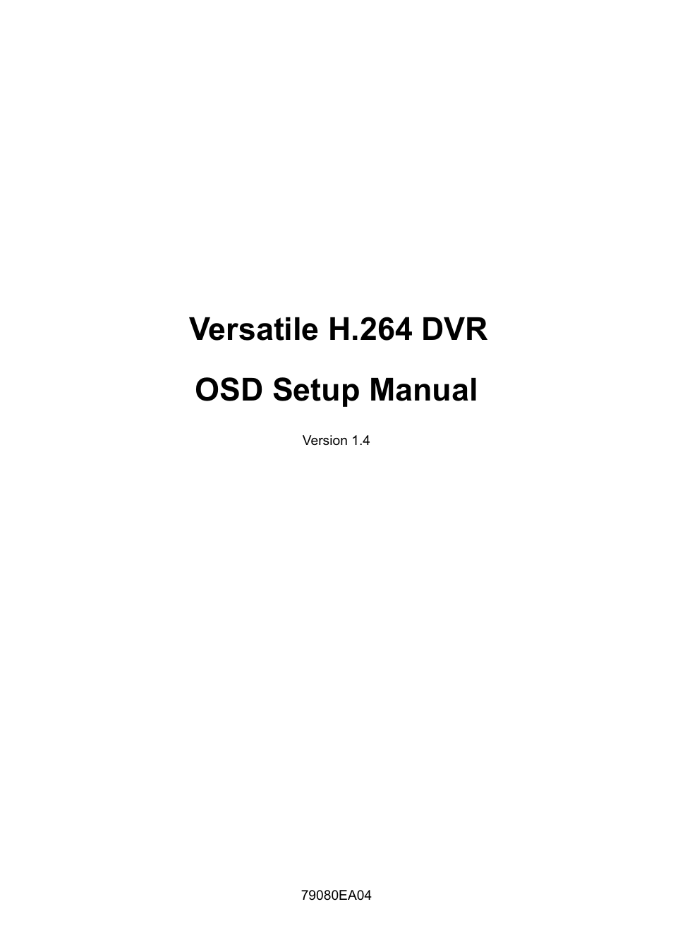 ARM Electronics DVRHD OSD User Manual | 67 pages