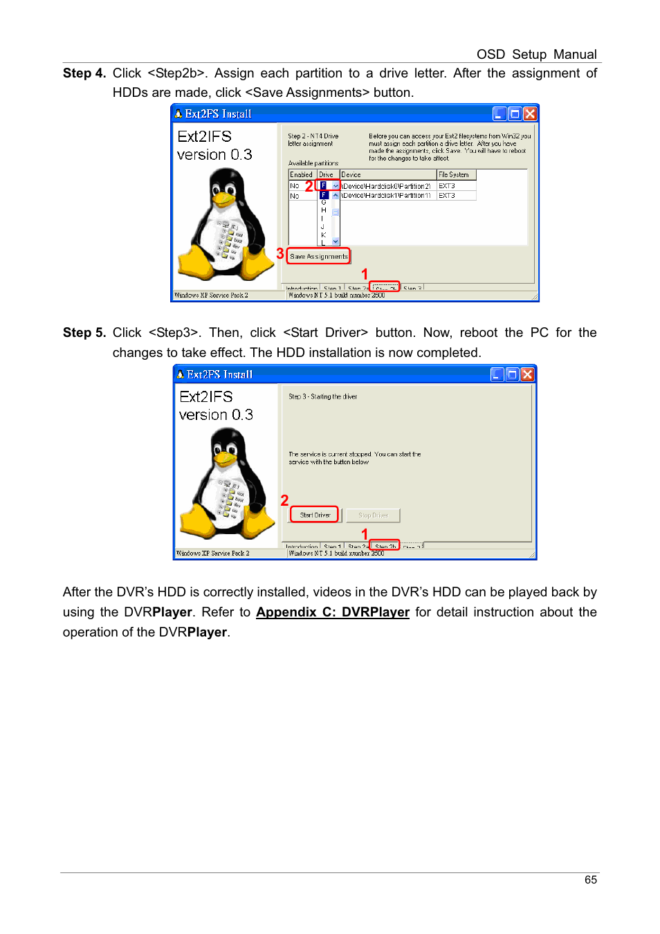 ARM Electronics DVRHD OSD User Manual | Page 66 / 67