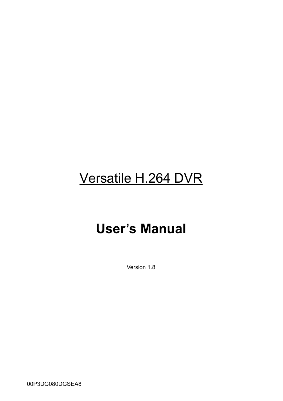 ARM Electronics DVRHD User Manual | 78 pages