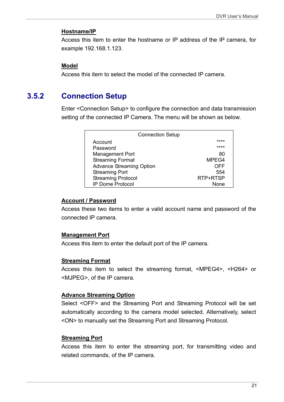 2 connection setup | ARM Electronics DVRHD User Manual | Page 22 / 78