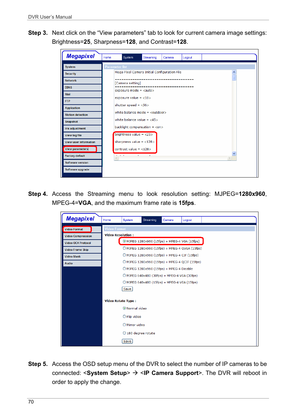 ARM Electronics DVRHD User Manual | Page 71 / 78