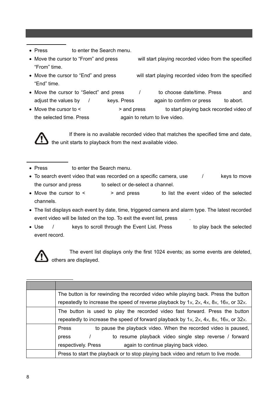 Basic playback operation | ARM Electronics ARM HR Series User Manual | Page 8 / 12
