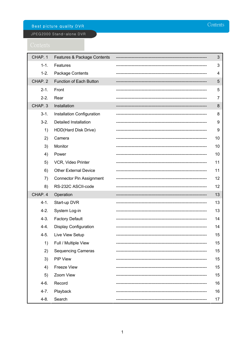 ARM Electronics JDVR User Manual | Page 2 / 53