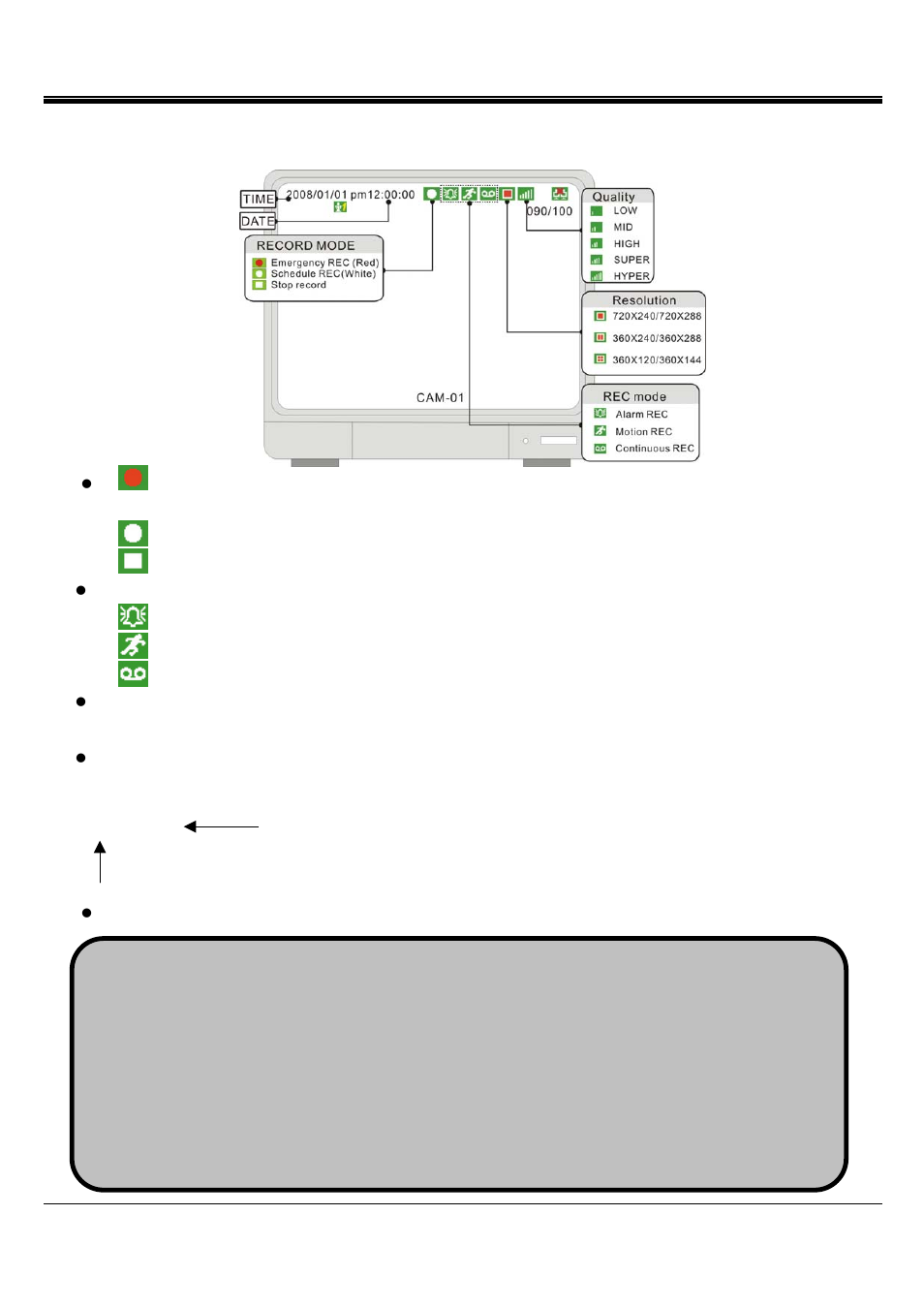 Jpeg2000 stand alone dvr user guide, 9 record | ARM Electronics JHD User Manual | Page 19 / 70