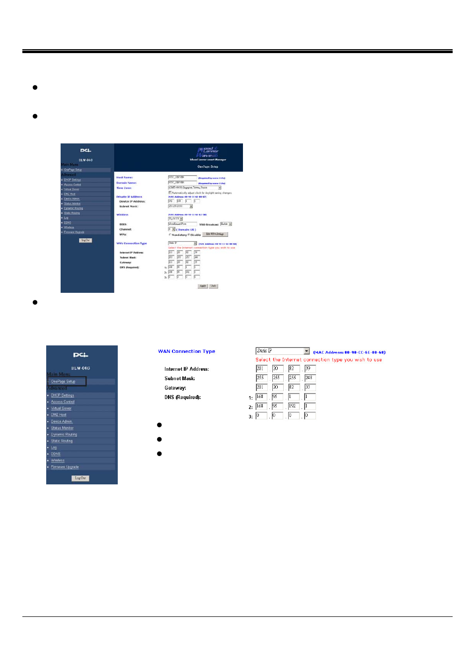 Jpeg2000 stand alone dvr user guide, Router setup | ARM Electronics JHD User Manual | Page 69 / 70