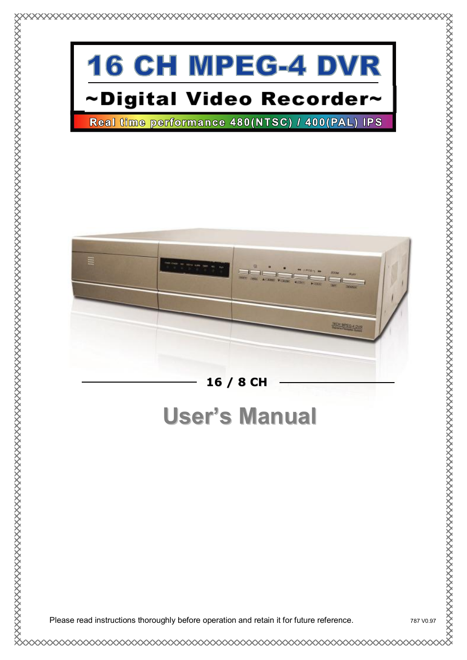 ARM Electronics RDVR16A User Manual | 60 pages