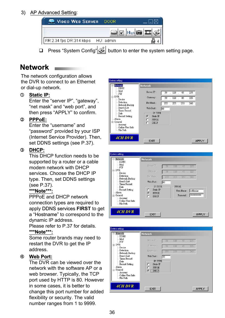 Network | ARM Electronics RT4CD User Manual | Page 39 / 59