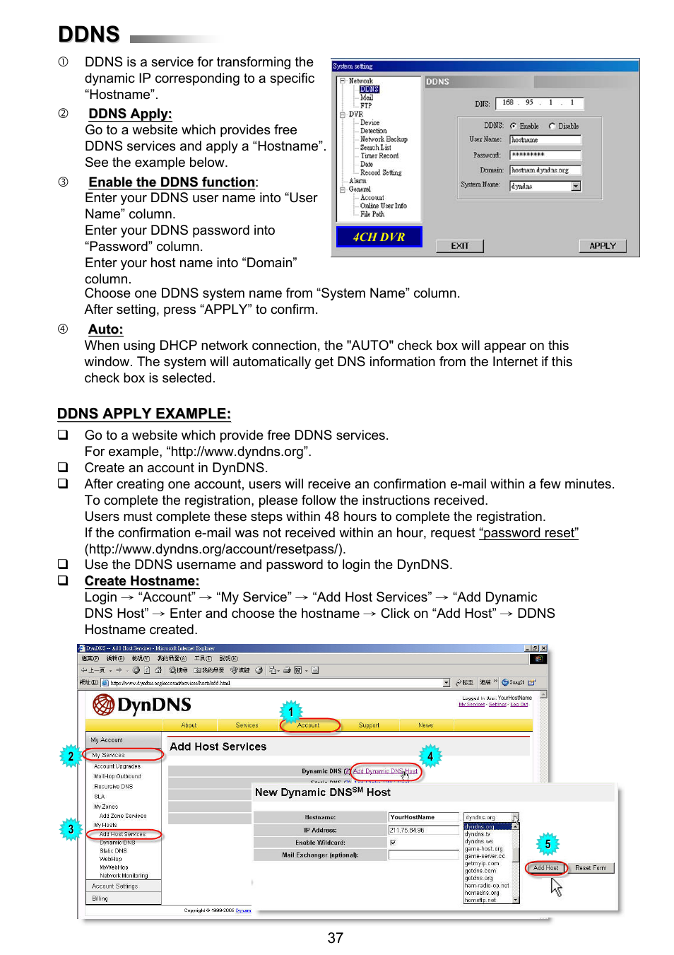 Ddns | ARM Electronics RT4CD User Manual | Page 40 / 59