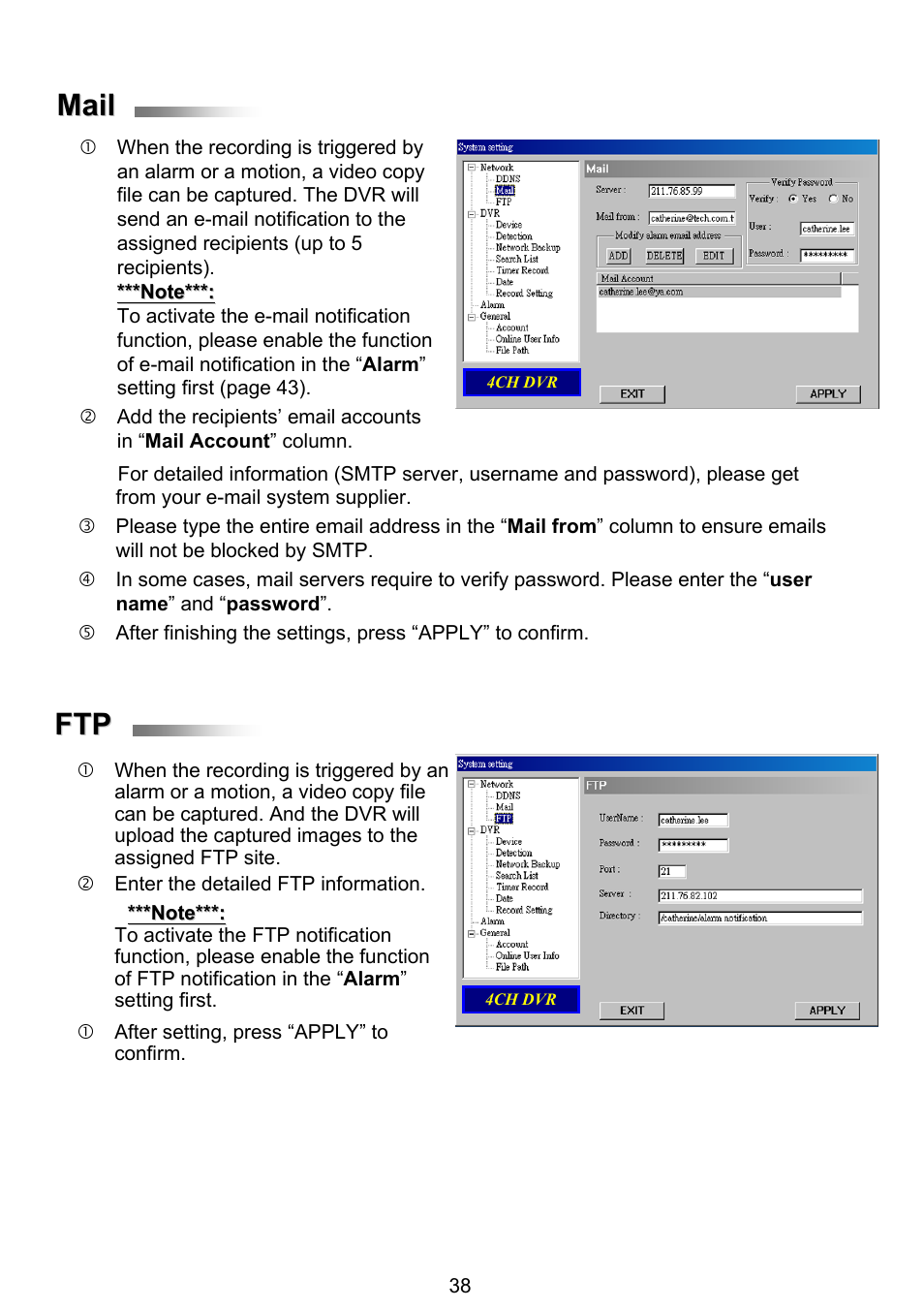 Mail | ARM Electronics RT4CD User Manual | Page 41 / 59