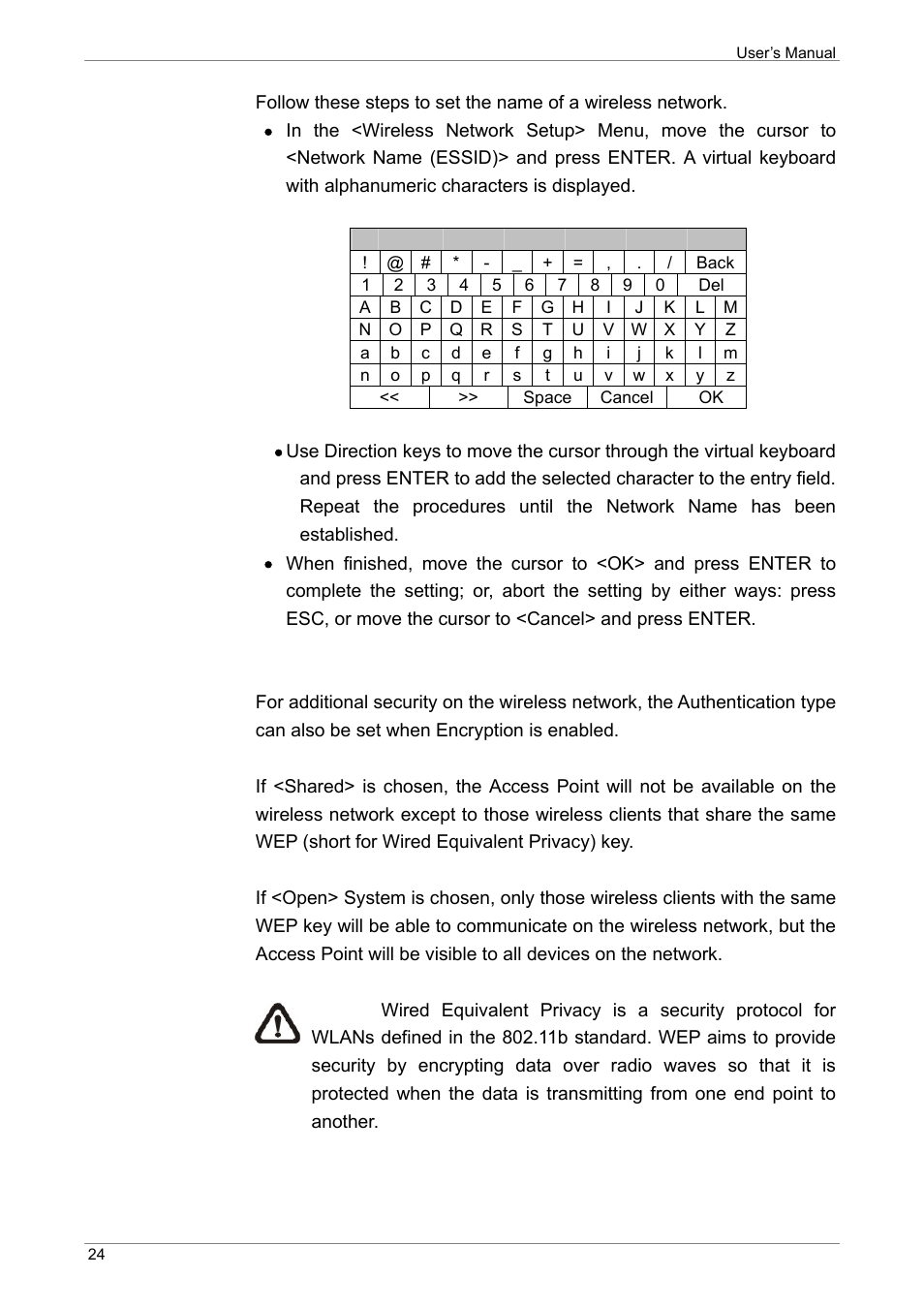 Network authentication | ARM Electronics XR&HD480 OSD User Manual | Page 25 / 111
