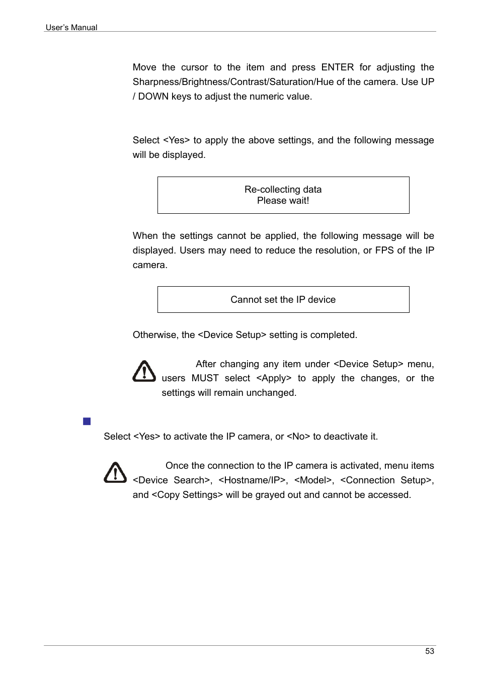 Activated | ARM Electronics XR&HD480 OSD User Manual | Page 54 / 111