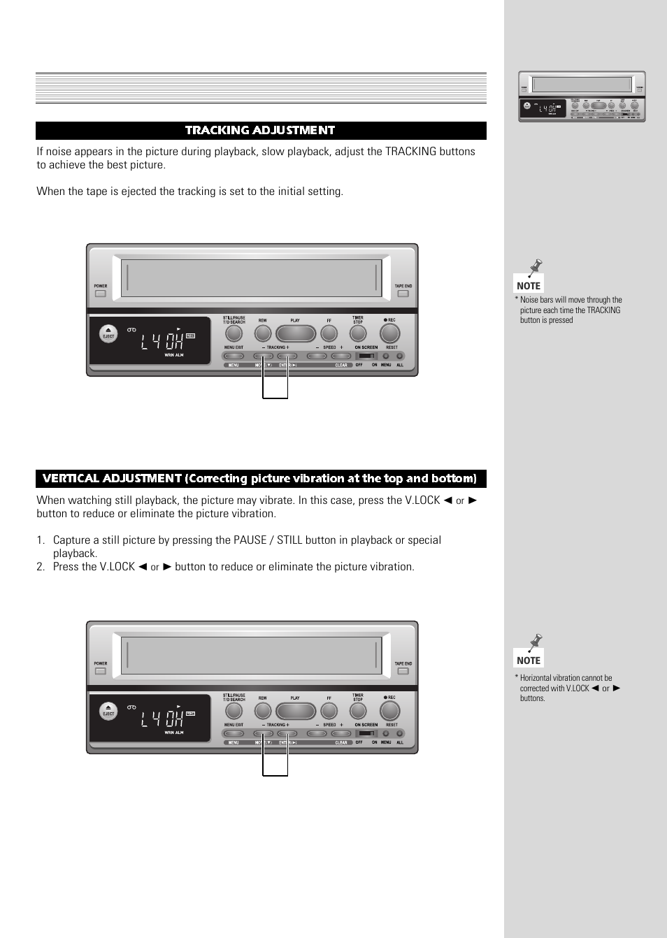 Adjustment, Tracking adjustment | ARM Electronics Casino VCR800 User Manual | Page 27 / 34
