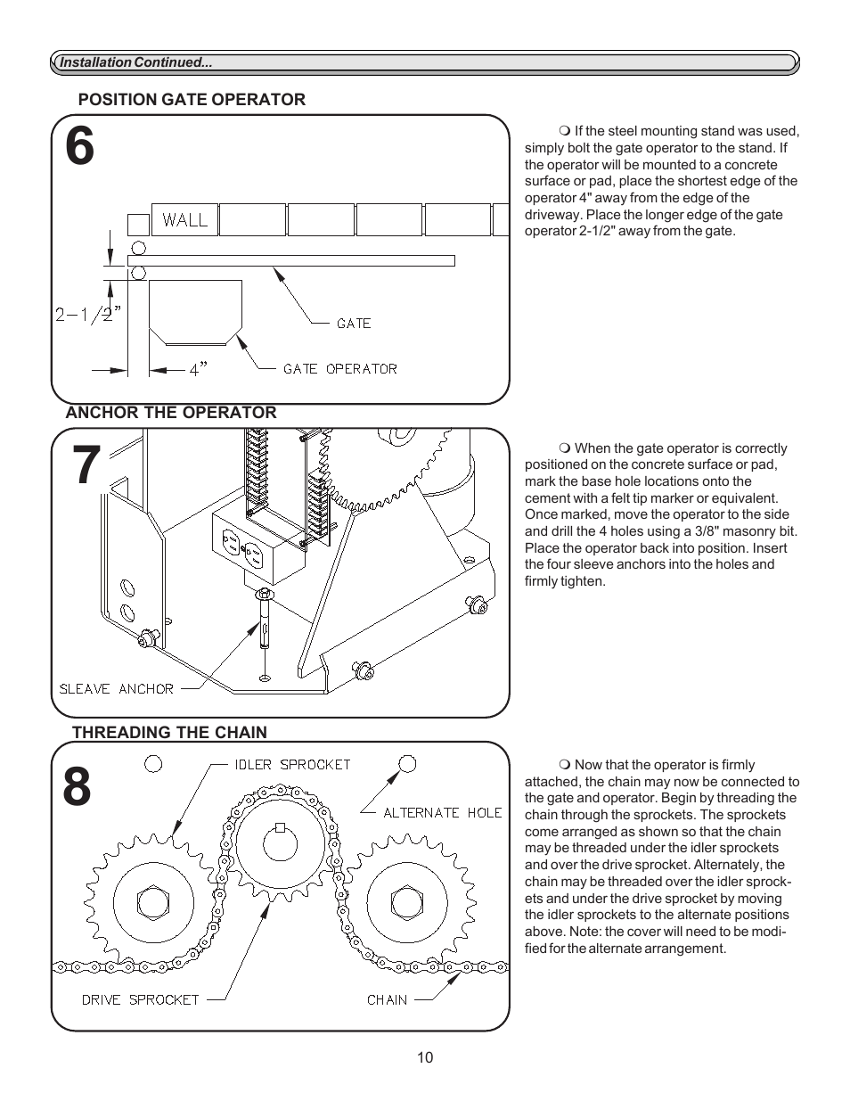 Chamberlain LIFTMASTER SL920 User Manual | Page 10 / 32