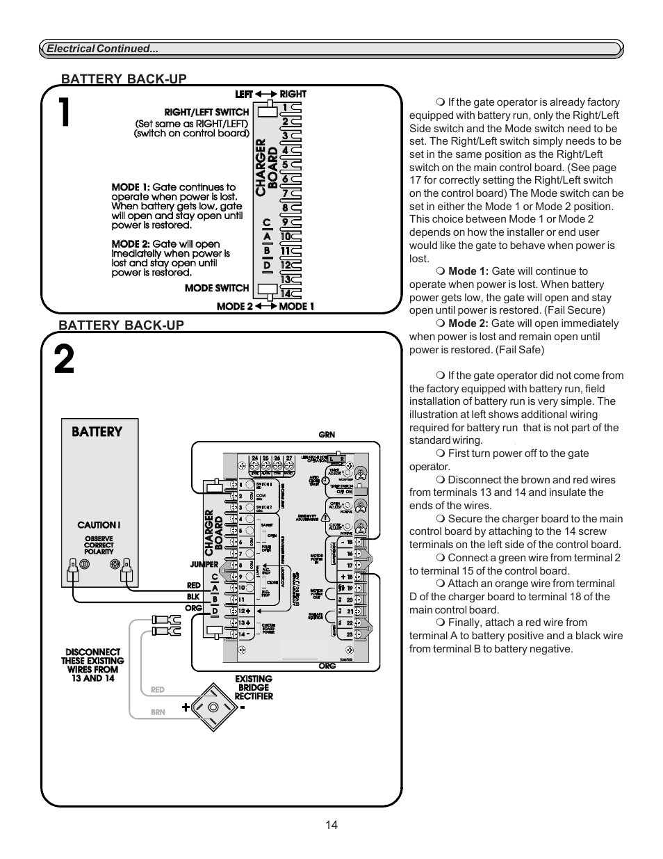 Chamberlain LIFTMASTER SL920 User Manual | Page 14 / 32