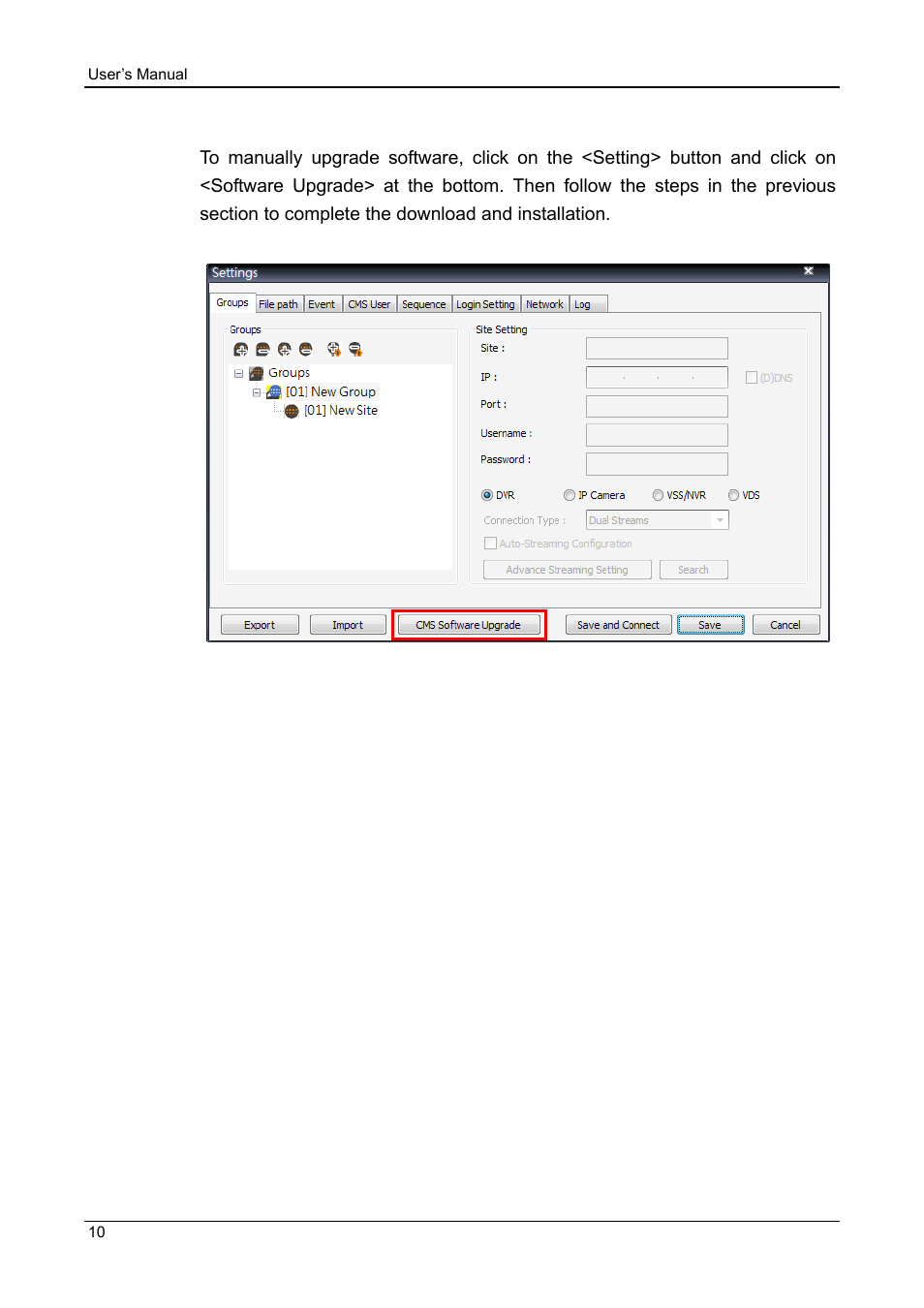 2 manual software upgrade | ARM Electronics CMS User Manual | Page 11 / 122