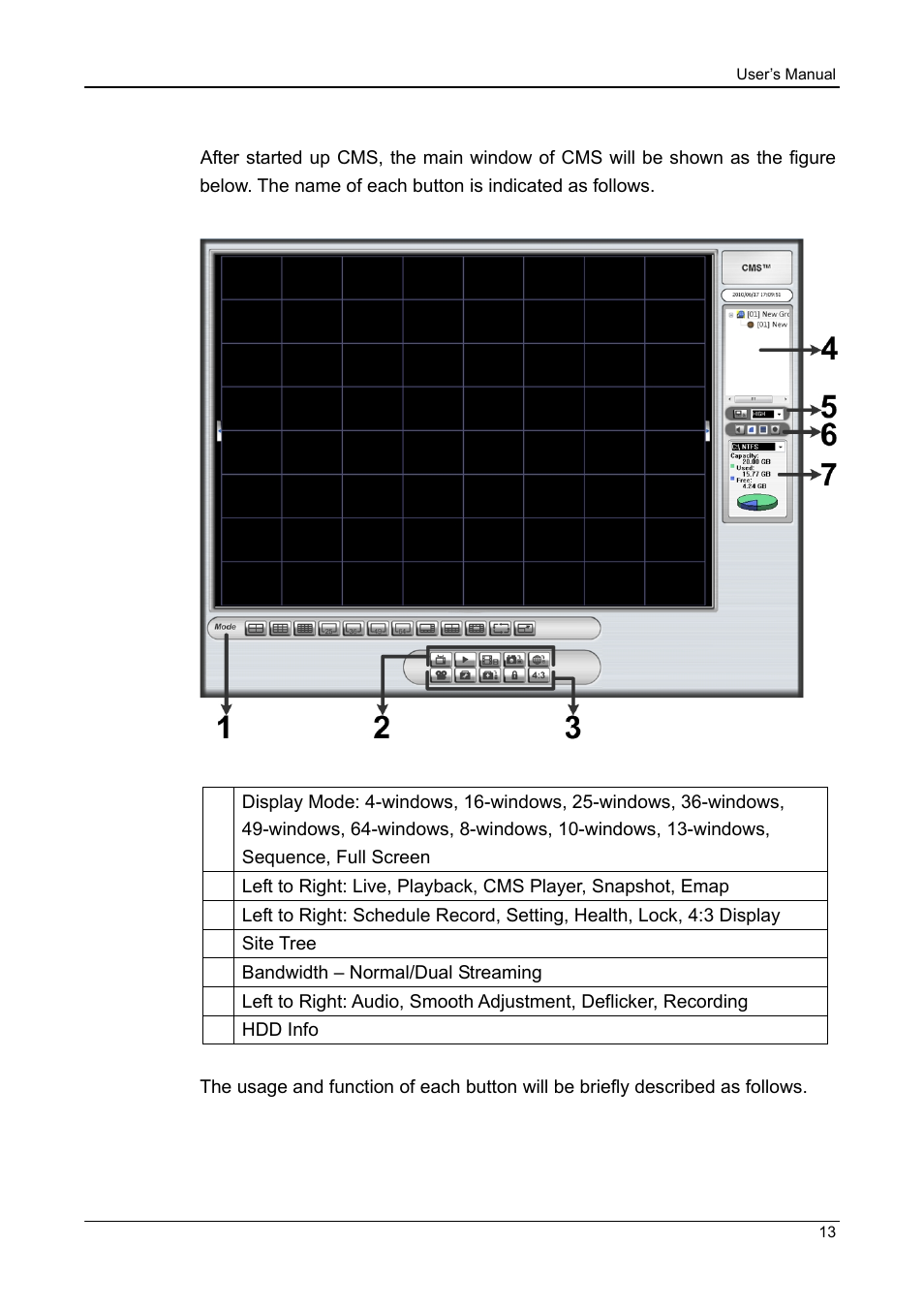 Cms main window | ARM Electronics CMS User Manual | Page 14 / 122