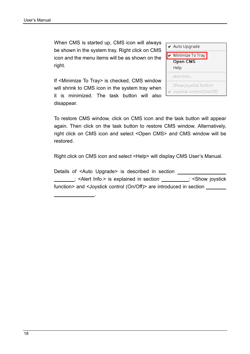 1 cms icon in the system tray | ARM Electronics CMS User Manual | Page 19 / 122