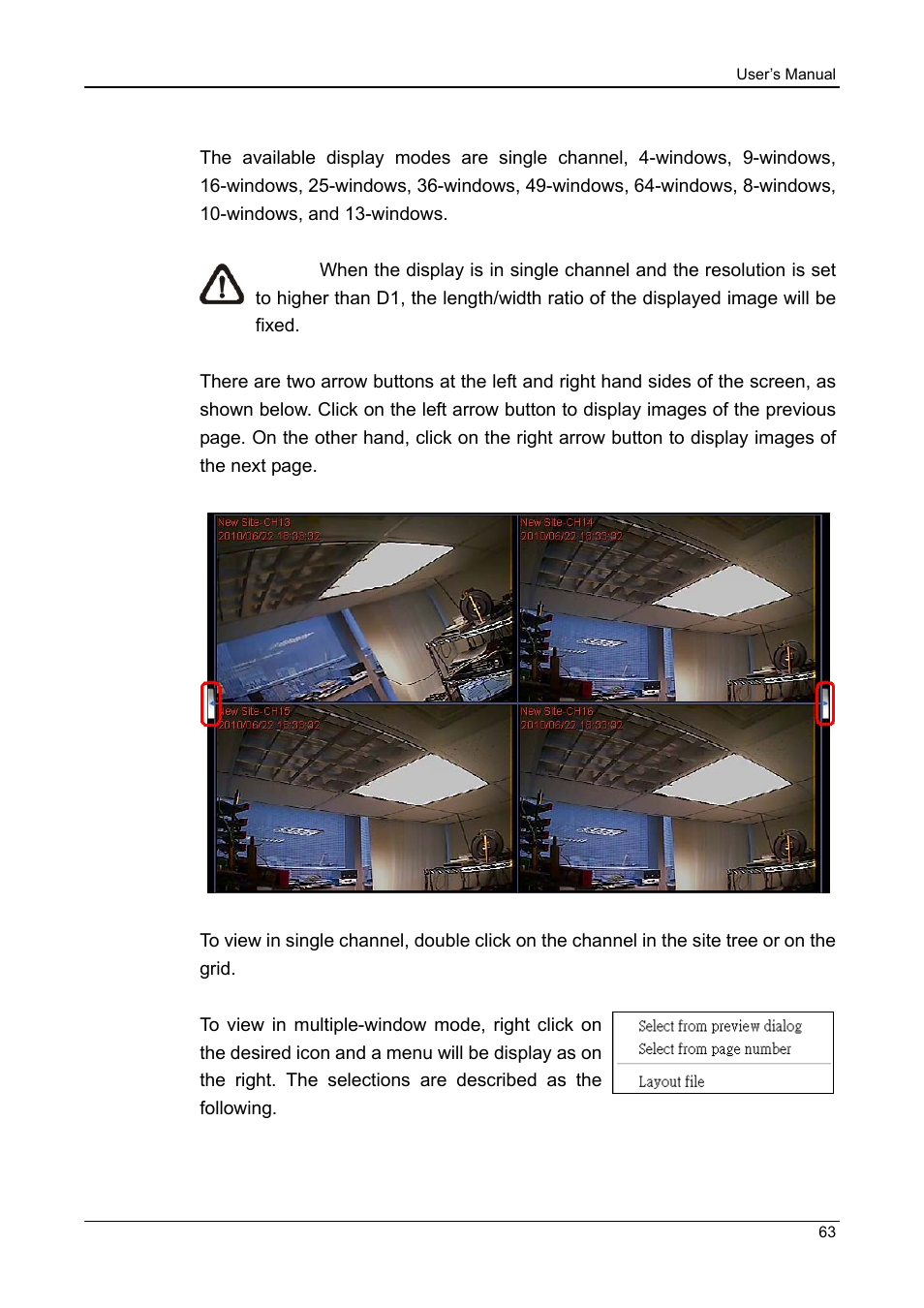 3 display mode | ARM Electronics CMS User Manual | Page 64 / 122