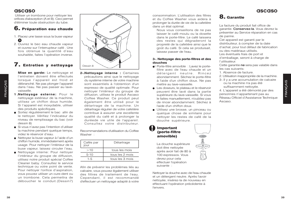 Ascaso | Ascaso Dream User Manual | Page 22 / 54
