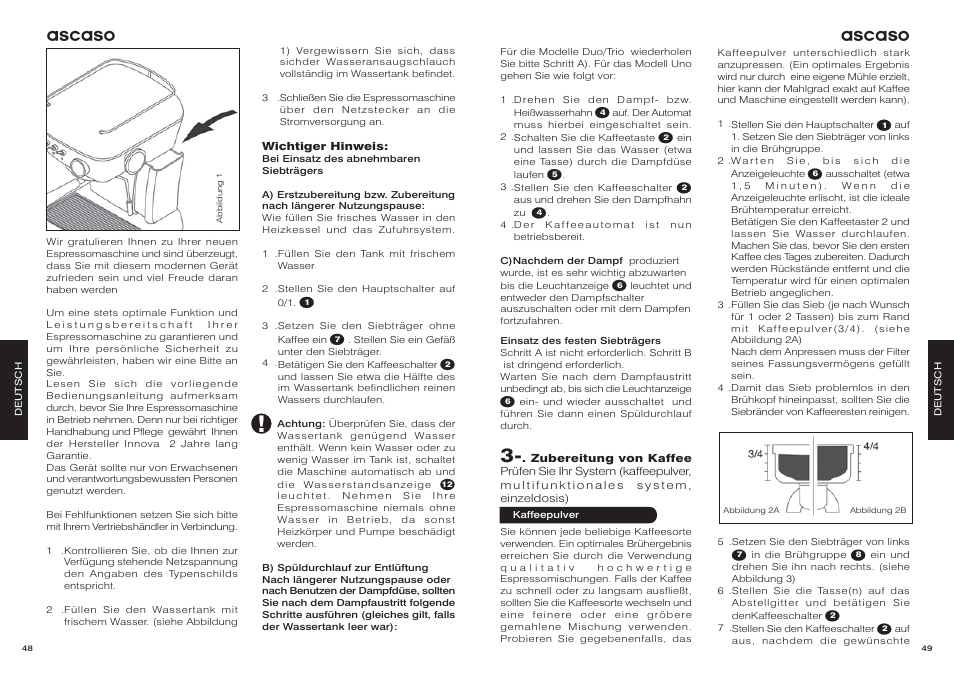 Ascaso | Ascaso Dream User Manual | Page 27 / 54