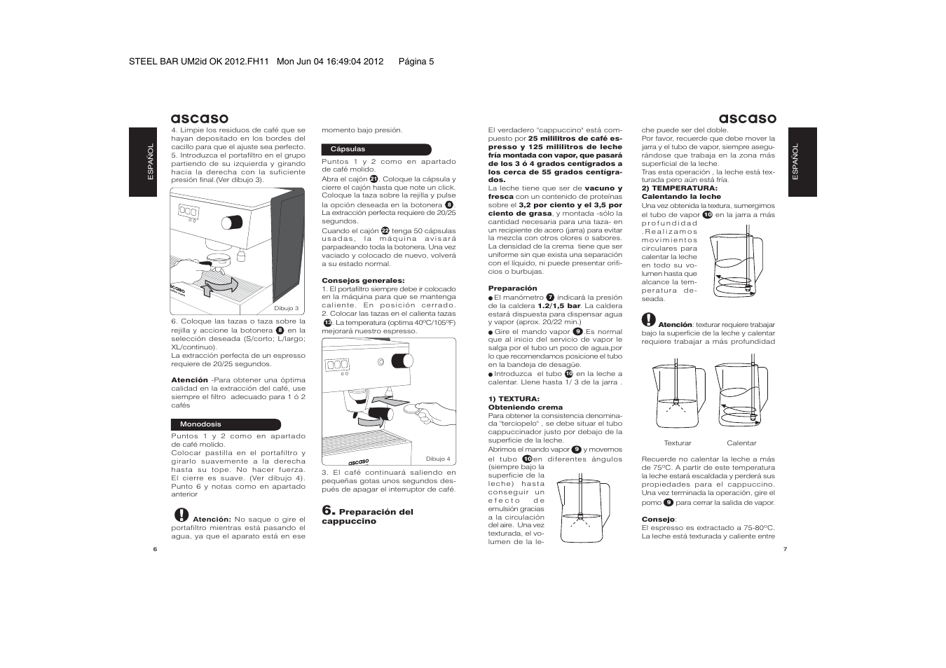 Ascaso | Ascaso Steel BAR User Manual | Page 5 / 12