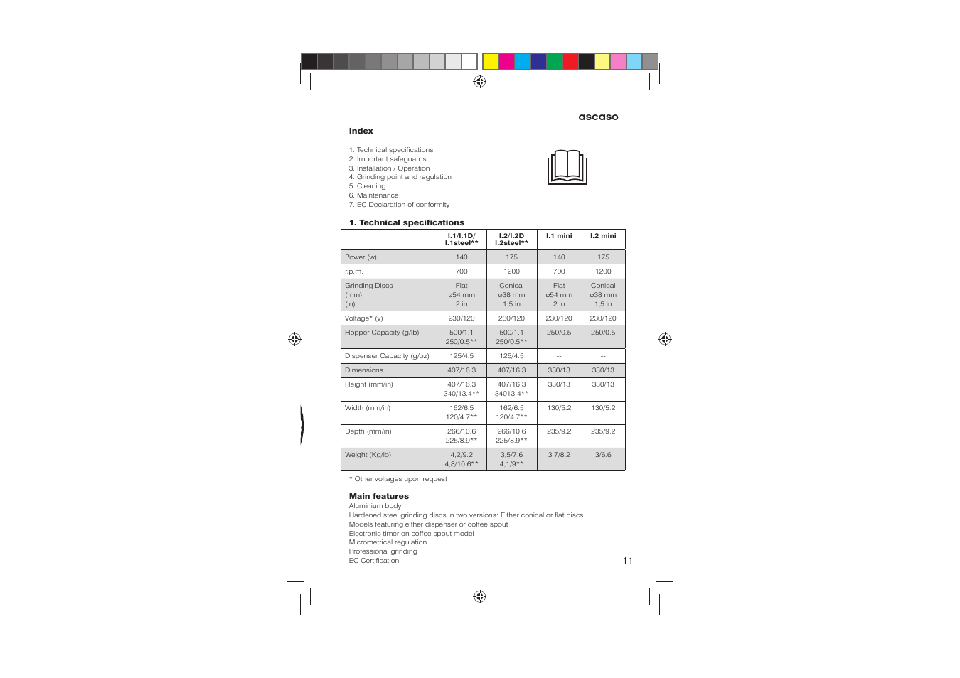 Ascaso Molino User Manual | Page 13 / 64