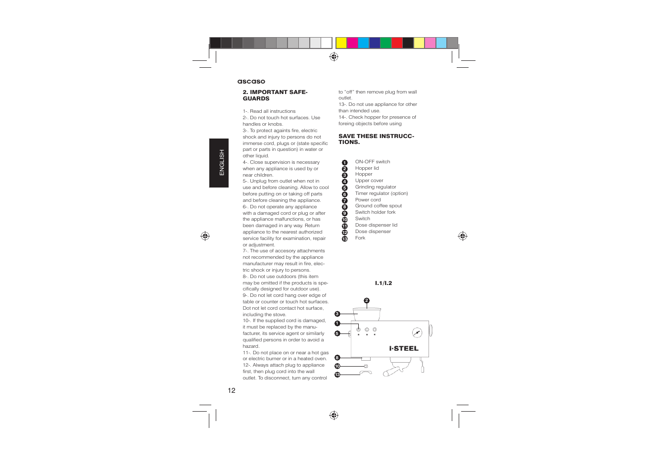 Ascaso Molino User Manual | Page 14 / 64