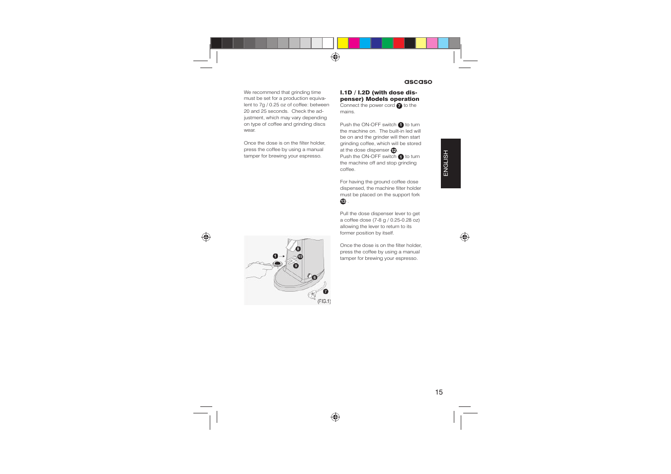 Ascaso Molino User Manual | Page 17 / 64